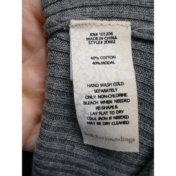 Soft Surroundings Open Cardigan Sweater Duster Size S Lightweight Cotton Modal - Picture 4 of 9